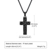 Wholesale Stainless Steel Geometric Hammer Pattern Cross Pendant Gold Plated Necklace For Men