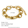 Wholesale Stainless Steel Geometric Handmade Electroplated Chain Bracelet And Necklace For Women