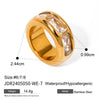 Wholesale Stainless Steel Geometric Handmade Light Luxury Women's Ring