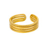 Wholesale Stainless Steel Geometric Heart Opening Adjustable Retro Popular Ring For Women