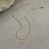 Wholesale Stainless Steel Geometric Heart Round Gold Plated Necklace Jewelry For Women