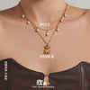 Wholesale Stainless Steel Geometric Heartshaped Bear Pendant Necklace With Electroplating For Women