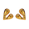 Wholesale Stainless Steel Geometric Heartshaped Diamondencrusted Earrings For Women
