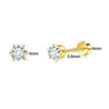 Wholesale Stainless Steel Geometric Heartshaped Electroplated Zircon Unisex Earrings