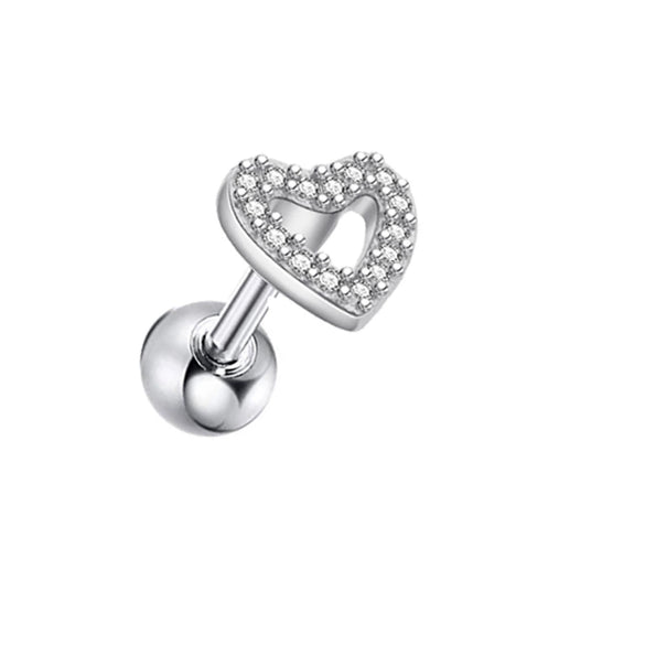 Wholesale Stainless Steel Geometric Heartshaped Stud Earrings For Women
