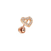 Wholesale Stainless Steel Geometric Heartshaped Stud Earrings For Women