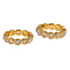 Wholesale Stainless Steel Geometric Heartshaped Zircon Splicing 18K Gold Plated Diamond Ring For Women