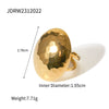 Wholesale Stainless Steel Geometric Hemisphere Earrings Jewelry With Hammer Pattern And Electroplating Treatment