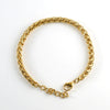 Wholesale Stainless Steel Geometric Hip Hop Distressed Punk Street Bracelet With Electroplating
