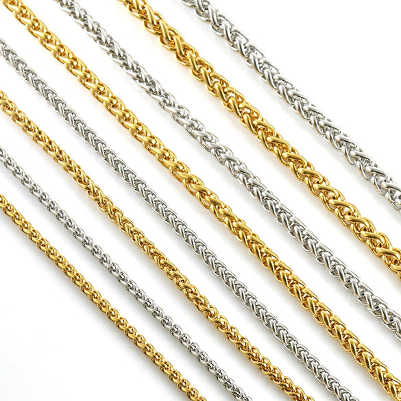 Wholesale Stainless Steel Geometric Hip Hop Distressed Punk Street Bracelet With Electroplating