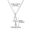 Wholesale Stainless Steel Geometric Hiphop Style Electroplated Tarot Relief Threedimensional Clavicle Chain