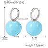 Wholesale Stainless Steel Geometric Hollow Ball Earrings With Pvd Electroplated Ear Buckle For Women