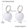 Wholesale Stainless Steel Geometric Hollow Ball Earrings With Pvd Electroplated Ear Buckle For Women