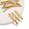 Wholesale Stainless Steel Geometric Hollow Tube Elbow Long Bracelet Jewelry Accessories Electroplated Handmade
