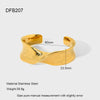 Wholesale Stainless Steel Geometric Ins Style Electroplated Cross Open Bracelet Jewelry