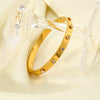 Wholesale Stainless Steel Geometric Ins Style Electroplated Cross Open Bracelet Jewelry