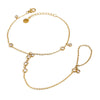 Wholesale Stainless Steel Geometric Ins Style Light Luxury Women's Bracelet With Electroplating