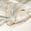 Wholesale Stainless Steel Geometric Ins Style Light Luxury Women's Bracelet With Electroplating