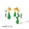 Wholesale Stainless Steel Geometric Irregular Earrings For Women With Electroplating Treatment