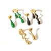 Wholesale Stainless Steel Geometric Irregular Earrings For Women With Electroplating Treatment