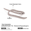 Wholesale Stainless Steel Geometric Irregular Opening Ring Electroplated Hand Jewelry
