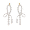 Wholesale Stainless Steel Geometric Irregular Winding Women's Earrings With Electroplating