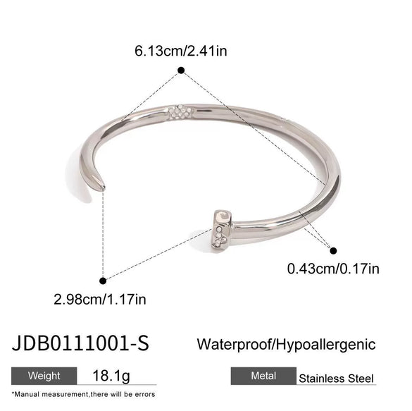 Wholesale Stainless Steel Geometric Jewelry Ring And Bracelet With Electroplating Treatment
