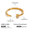Wholesale Stainless Steel Geometric Jewelry Ring And Bracelet With Electroplating Treatment