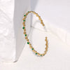 Wholesale Stainless Steel Geometric Joker Bracelet With 18K Gold Plated Electroplating Simple And High Sense
