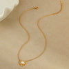 Wholesale Stainless Steel Geometric Lava Love Necklace For Women Electroplated Fashion Style