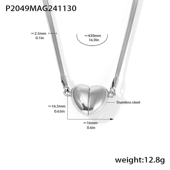 Wholesale Stainless Steel Geometric Light Luxury Detachable Pendant Clavicle Necklace For Women With Electroplating Treatment