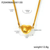 Wholesale Stainless Steel Geometric Light Luxury Detachable Pendant Clavicle Necklace For Women With Electroplating Treatment