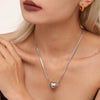 Wholesale Stainless Steel Geometric Light Luxury Detachable Pendant Clavicle Necklace For Women With Electroplating Treatment