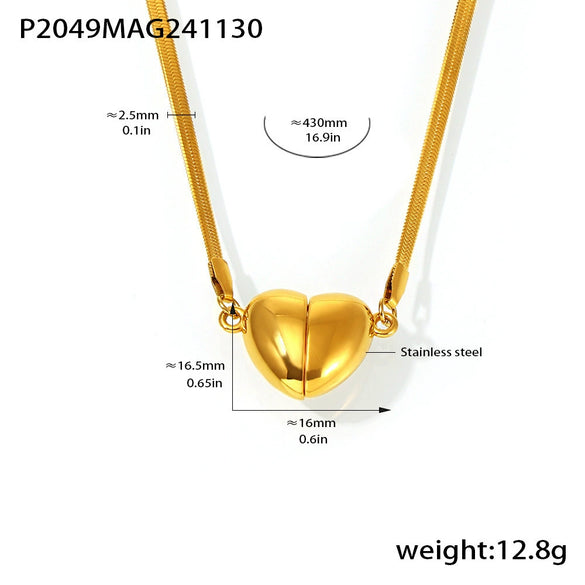 Wholesale 316L Stainless Steel Geometric Light Luxury Detachable Pendant Clavicle Necklace For Women With Electroplating