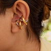 Wholesale Stainless Steel Geometric Light Luxury Earrings For Women Electroplated Gold And Silver Colormatching