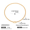 Wholesale Stainless Steel Geometric Loose Necklace For Women With Electroplating Design