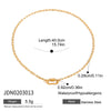 Wholesale Stainless Steel Geometric Loose Necklace For Women With Electroplating Design
