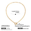 Wholesale Stainless Steel Geometric Loose Necklace For Women With Electroplating Design