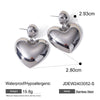 Wholesale Stainless Steel Geometric Love Ball Earrings Jewelry For Women With Electroplating