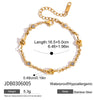 Wholesale Stainless Steel Geometric Love Bracelet For Women With Electroplating Light Luxury High End Jewelry