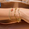 Wholesale Stainless Steel Geometric Love Bracelet For Women With Electroplating Light Luxury High End Jewelry