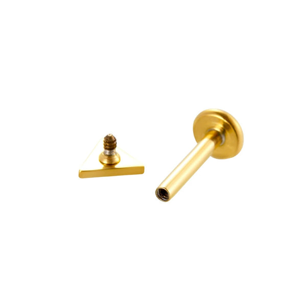 Wholesale Stainless Steel Geometric Love Shape Piercing Earrings With Electroplating Treatment
