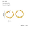 Wholesale Stainless Steel Geometric Love Star Hollow Hoop Earrings For Women With Electroplating Treatment