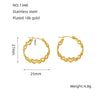 Wholesale Stainless Steel Geometric Love Star Hollow Hoop Earrings For Women With Electroplating Treatment