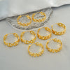 Wholesale Stainless Steel Geometric Love Star Hollow Hoop Earrings For Women With Electroplating Treatment