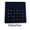 Wholesale Stainless Steel Geometric Ltype Nose Ring Set With Diamonds Puncture Jewelry Unisex