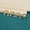 Wholesale Stainless Steel Geometric Minimalist Electroplated Cring Puncture Nasal Ring And Ear Bone Nail
