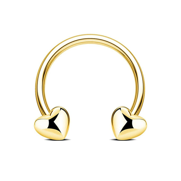 Wholesale Stainless Steel Geometric Minimalist Electroplated Cring Puncture Nasal Ring And Ear Bone Nail