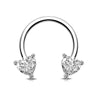 Wholesale Stainless Steel Geometric Minimalist Electroplated Cring Puncture Nasal Ring And Ear Bone Nail