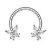 Wholesale Stainless Steel Geometric Minimalist Electroplated Cring Puncture Nasal Ring And Ear Bone Nail